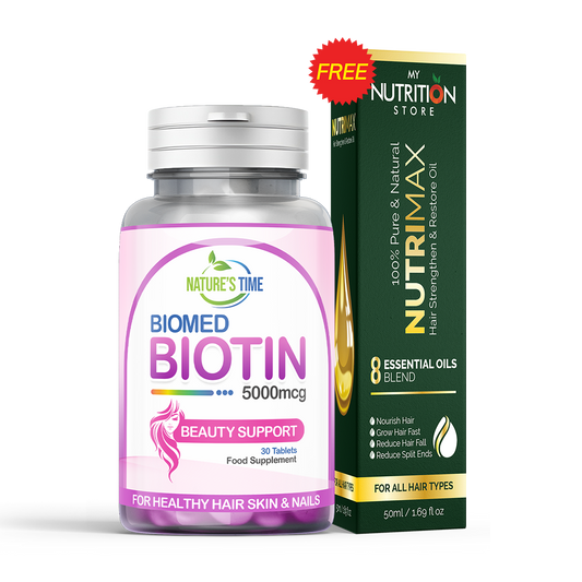 Buy Biomed- Biotin & Get Free NutriMax Oil